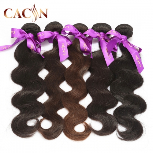 Raw virgin Indian temple hair body wave 1 bundles, human hair weave wavy bundles, free shipping