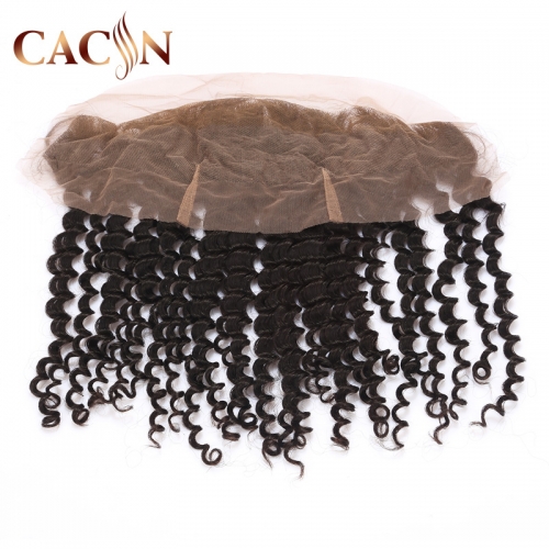 13x4 lace frontal raw virgin hair deep curly, Brazilian Indian Peruvian Malaysian hair