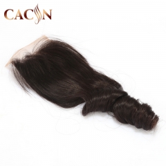 Raw virgin hair loose wave lace closure 4x4, Brazilian hair, Peruvian hair, Indian hair, and Malaysian hair lace closure