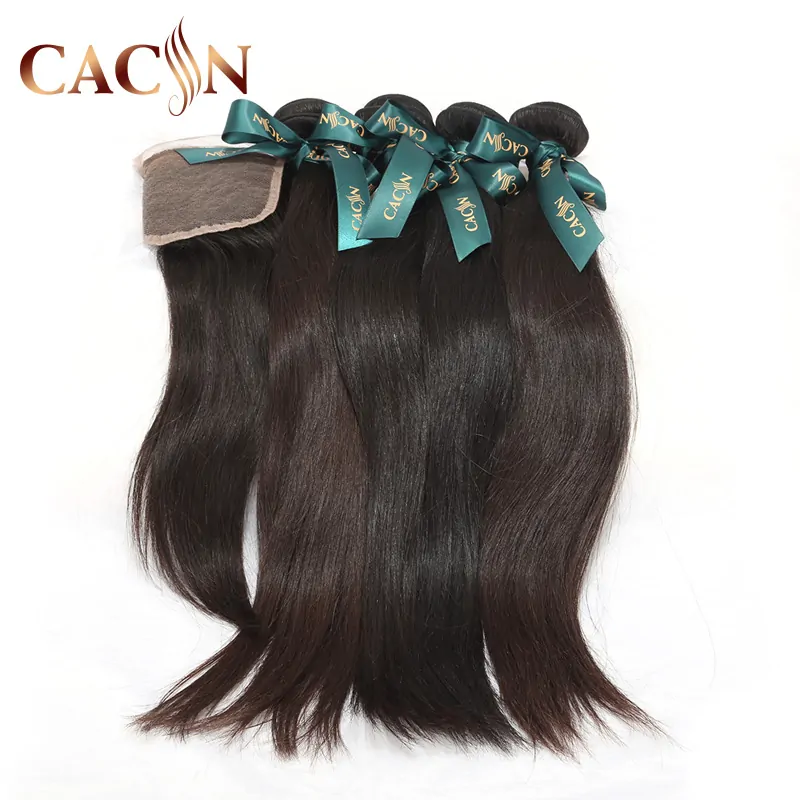 Peruvian raw virgin hair straight 3 & 4 bundles with lace closure, 100% raw virgin hair, free shipping