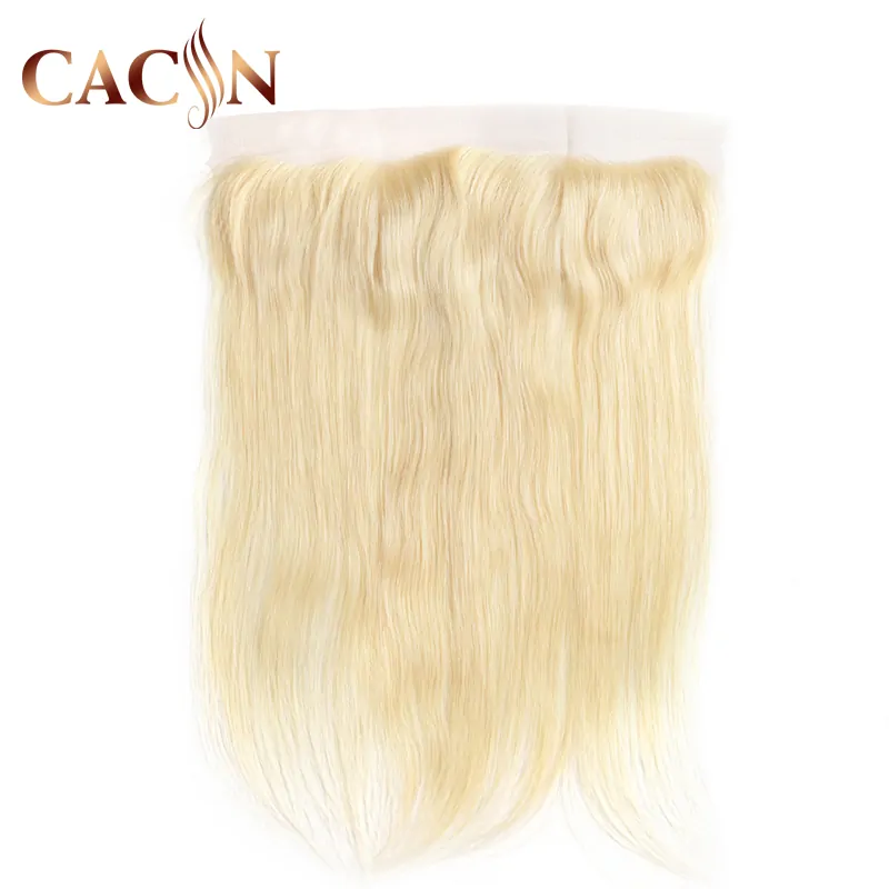 613 hair lace frontal 13x4, Bleached blonde Brazilian straight hair, 613 hair color