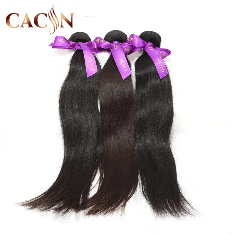 Raw Indian hair straight weave 3 & 4 bundles, 100% raw virgin hair, free shipping